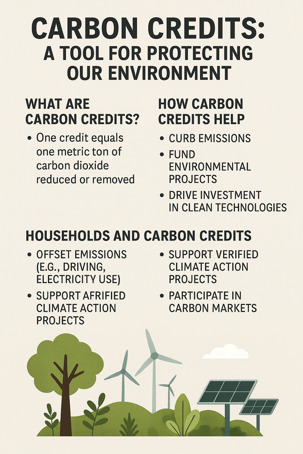 Carbon Credits: A Powerful Tool for Protecting Our Environment — And How Households Can Join In