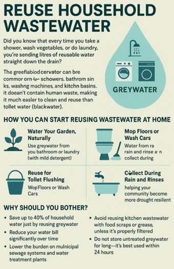 Don’t Let It Go Down the Drain: How You Can Reuse Household Wastewater and Save the Planet