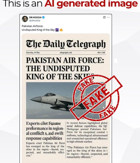 PIB Fact Check debunks fake Daily Telegraph report circulated by Pakistan